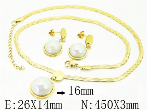 BC Wholesale Jewelry Sets Stainless Steel 316L Jewelry Sets NO.#BC34S0030OLC