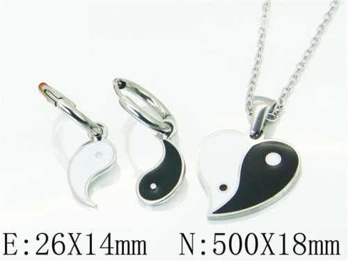 BC Wholesale Jewelry Sets Stainless Steel 316L Jewelry Sets NO.#BC06S1096HID