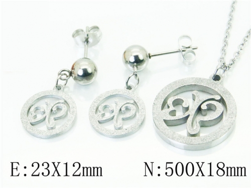 BC Wholesale Jewelry Sets Stainless Steel 316L Jewelry Sets NO.#BC91S1295PE