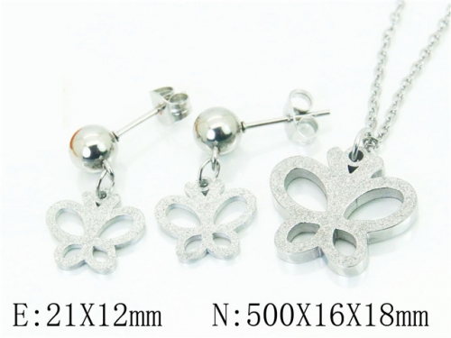 BC Wholesale Jewelry Sets Stainless Steel 316L Jewelry Sets NO.#BC91S1302PF