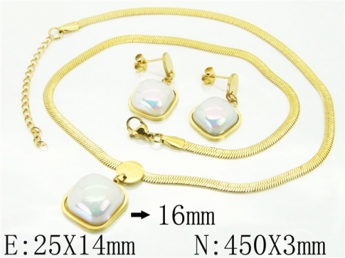 BC Wholesale Jewelry Sets Stainless Steel 316L Jewelry Sets NO.#BC34S0032OLS