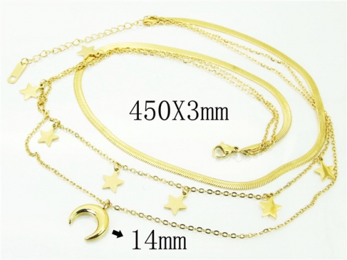 BC Wholesale Necklace Jewelry Stainless Steel 316L Fashion Necklace NO.#BC32N0641HKS