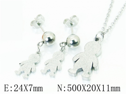 BC Wholesale Jewelry Sets Stainless Steel 316L Jewelry Sets NO.#BC91S1307PX
