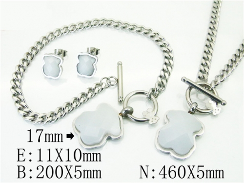 BC Wholesale Jewelry Sets Stainless Steel 316L Jewelry Sets NO.#BC21S0362JHF