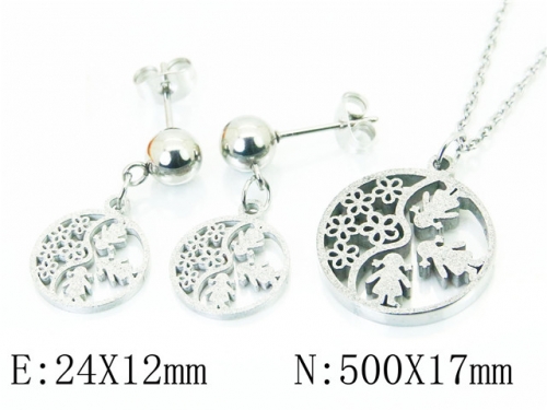 BC Wholesale Jewelry Sets Stainless Steel 316L Jewelry Sets NO.#BC91S1296PE