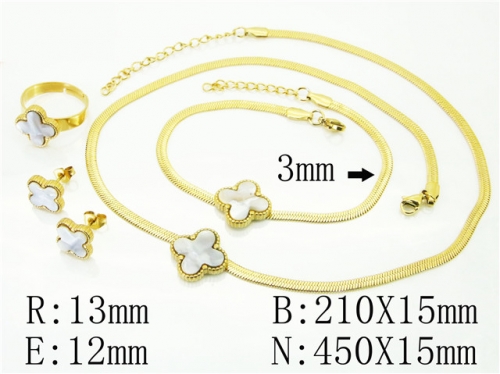 BC Wholesale Jewelry Sets Stainless Steel 316L Jewelry Sets NO.#BC34S0046HLE