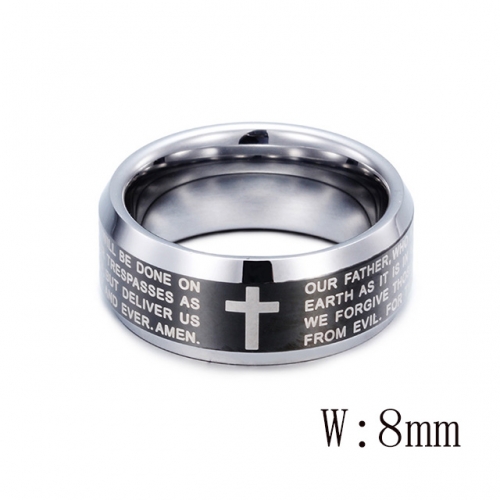 BC Wholesale Fashion Rings Jewelry Tungsten Steel Rings NO.#SJ109R34302