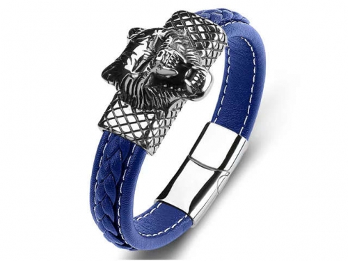 BC Jewelry Wholesale Leather Bracelet Stainless Steel Bracelet Jewelry NO.#SJ35B985