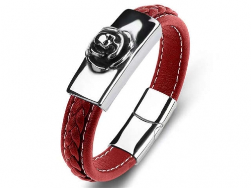 BC Jewelry Wholesale Leather Bracelet Stainless Steel Bracelet Jewelry NO.#SJ35B971