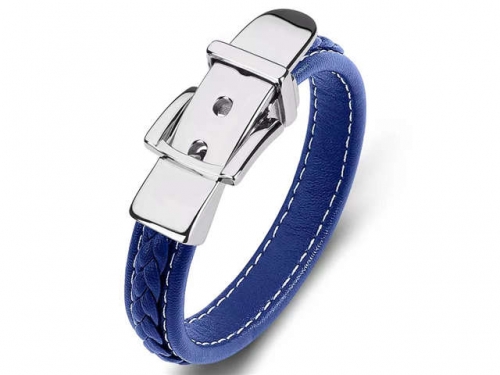 BC Jewelry Wholesale Leather Bracelet Stainless Steel Bracelet Jewelry NO.#SJ35B344