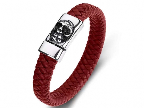 BC Jewelry Wholesale Leather Bracelet Stainless Steel Bracelet Jewelry NO.#SJ35B627