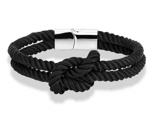 BC Jewelry Wholesale Leather Bracelet Stainless Steel Bracelet Jewelry NO.#SJ131B152