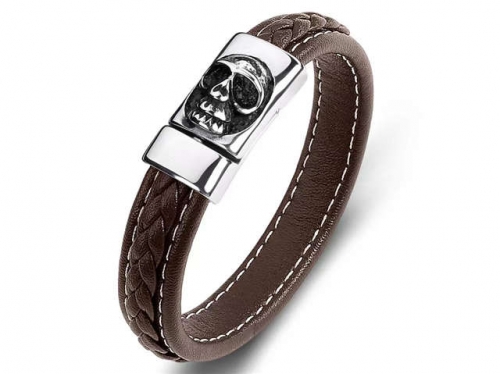 BC Jewelry Wholesale Leather Bracelet Stainless Steel Bracelet Jewelry NO.#SJ35B620