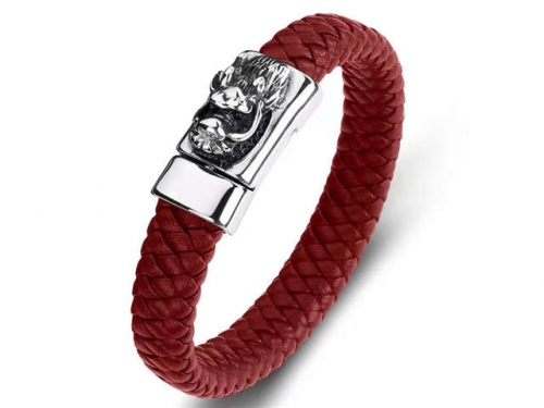 BC Jewelry Wholesale Leather Bracelet Stainless Steel Bracelet Jewelry NO.#SJ35B849