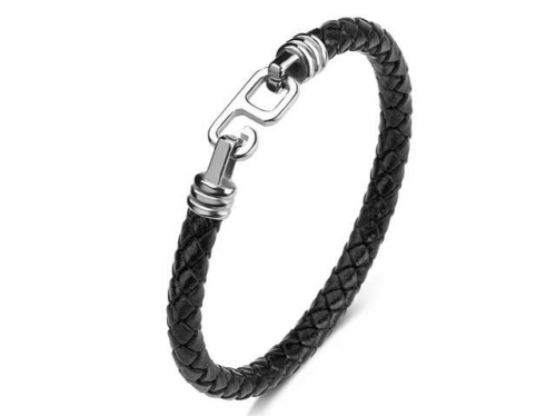 BC Jewelry Wholesale Leather Bracelet Stainless Steel Bracelet Jewelry NO.#SJ35B864