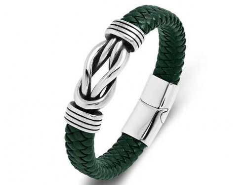 BC Jewelry Wholesale Leather Bracelet Stainless Steel Bracelet Jewelry NO.#SJ35B486
