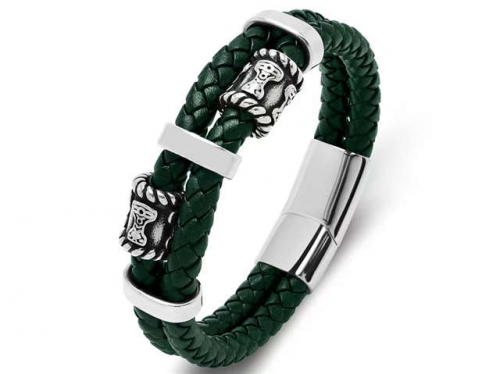 BC Jewelry Wholesale Leather Bracelet Stainless Steel Bracelet Jewelry NO.#SJ35B105