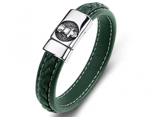 BC Jewelry Wholesale Leather Bracelet Stainless Steel Bracelet Jewelry NO.#SJ35B998