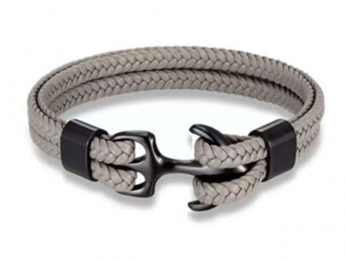 BC Jewelry Wholesale Leather Bracelet Stainless Steel Bracelet Jewelry NO.#SJ131B172