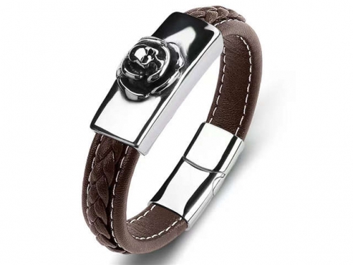 BC Jewelry Wholesale Leather Bracelet Stainless Steel Bracelet Jewelry NO.#SJ35B967