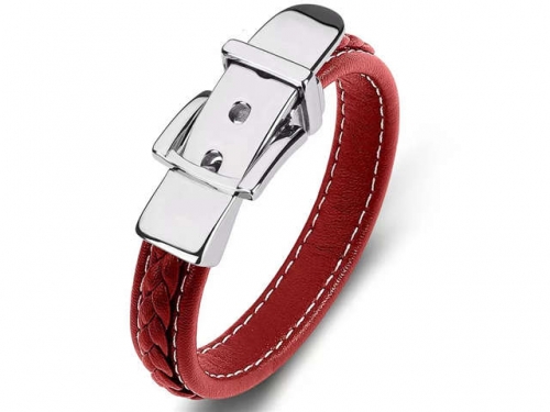 BC Jewelry Wholesale Leather Bracelet Stainless Steel Bracelet Jewelry NO.#SJ35B346