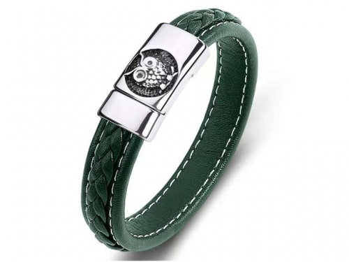 BC Jewelry Wholesale Leather Bracelet Stainless Steel Bracelet Jewelry NO.#SJ35B1127