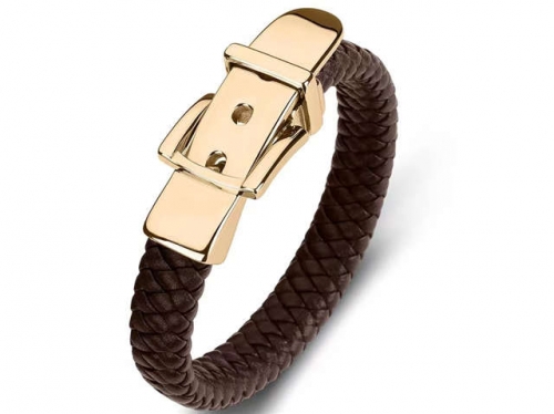 BC Jewelry Wholesale Leather Bracelet Stainless Steel Bracelet Jewelry NO.#SJ35B355