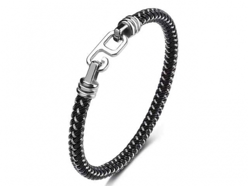 BC Jewelry Wholesale Leather Bracelet Stainless Steel Bracelet Jewelry NO.#SJ35B866