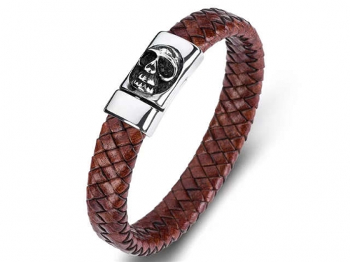 BC Jewelry Wholesale Leather Bracelet Stainless Steel Bracelet Jewelry NO.#SJ35B626