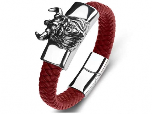 BC Jewelry Wholesale Leather Bracelet Stainless Steel Bracelet Jewelry NO.#SJ35B900