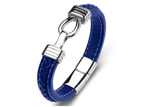 BC Jewelry Wholesale Leather Bracelet Stainless Steel Bracelet Jewelry NO.#SJ35B596
