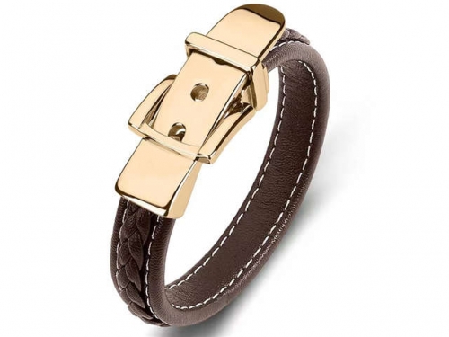 BC Jewelry Wholesale Leather Bracelet Stainless Steel Bracelet Jewelry NO.#SJ35B350