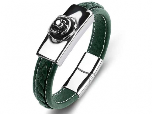 BC Jewelry Wholesale Leather Bracelet Stainless Steel Bracelet Jewelry NO.#SJ35B970