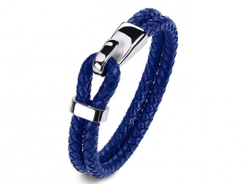 BC Jewelry Wholesale Leather Bracelet Stainless Steel Bracelet Jewelry NO.#SJ35B673