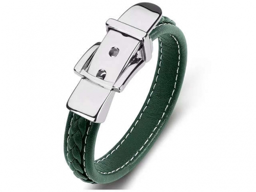 BC Jewelry Wholesale Leather Bracelet Stainless Steel Bracelet Jewelry NO.#SJ35B345