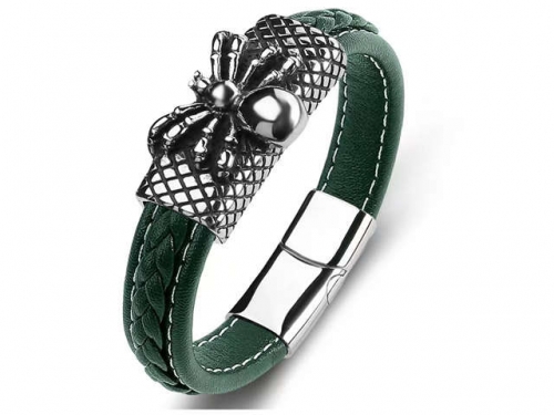 BC Jewelry Wholesale Leather Bracelet Stainless Steel Bracelet Jewelry NO.#SJ35B703