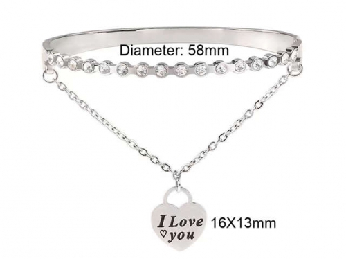 BC Wholesale Bangles Jewelry Stainless Steel 316L Bangle NO.#SJ125B123