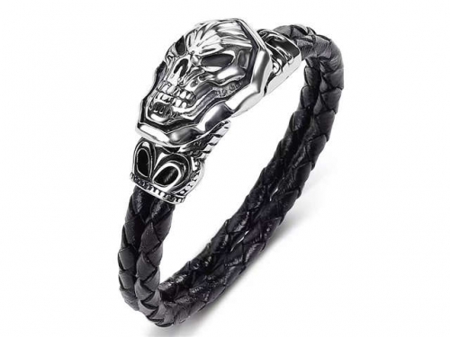 BC Jewelry Wholesale Leather Bracelet Stainless Steel Bracelet Jewelry NO.#SJ35B953