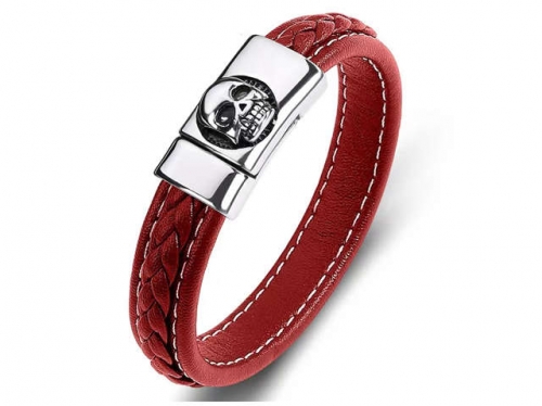 BC Jewelry Wholesale Leather Bracelet Stainless Steel Bracelet Jewelry NO.#SJ35B568