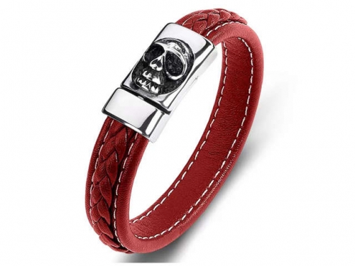 BC Jewelry Wholesale Leather Bracelet Stainless Steel Bracelet Jewelry NO.#SJ35B623