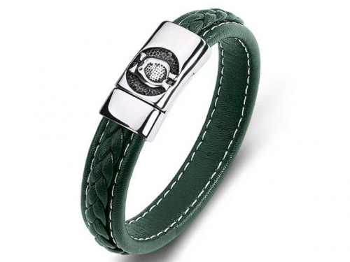 BC Jewelry Wholesale Leather Bracelet Stainless Steel Bracelet Jewelry NO.#SJ35B800