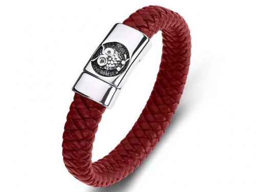 BC Jewelry Wholesale Leather Bracelet Stainless Steel Bracelet Jewelry NO.#SJ35B1126