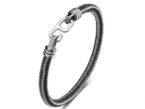 BC Jewelry Wholesale Leather Bracelet Stainless Steel Bracelet Jewelry NO.#SJ35B865