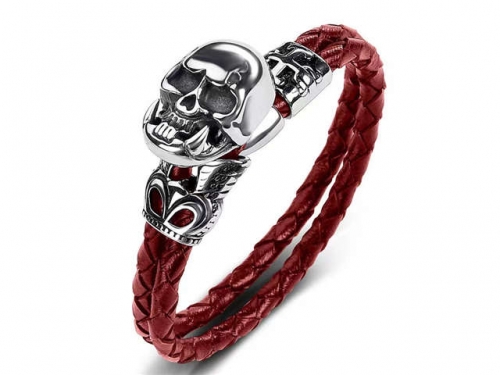 BC Jewelry Wholesale Leather Bracelet Stainless Steel Bracelet Jewelry NO.#SJ35B932