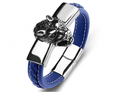 BC Jewelry Wholesale Leather Bracelet Stainless Steel Bracelet Jewelry NO.#SJ35B978
