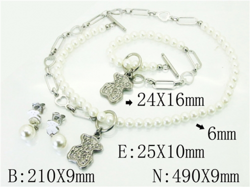 BC Wholesale Jewelry Sets Stainless Steel 316L Jewelry Sets NO.#BC21S0372JJW