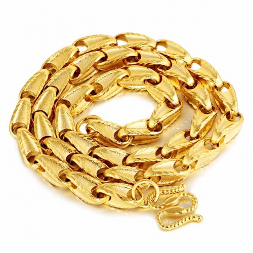 BC Wholesale 24K Gold Jewelry Men's Necklaces Vietnam Alluvial Gold Jewelry Necklaces NO.#CJ4N333