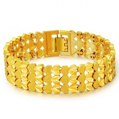 BC Wholesale 24K Gold Jewelry Men's Bracelets Vietnam Alluvial Gold Jewelry Bracelets NO.#CJ4BN0235456