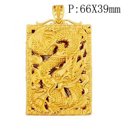 BC Wholesale 24K Gold Jewelry Men's Pendants Vietnam Alluvial Gold Pendants Jewelry Without Chain NO.#CJ4PM00029