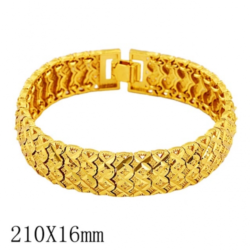BC Wholesale 24K Gold Jewelry Men's Bracelets Vietnam Alluvial Gold Jewelry Bracelets NO.#CJ4BS0235456
